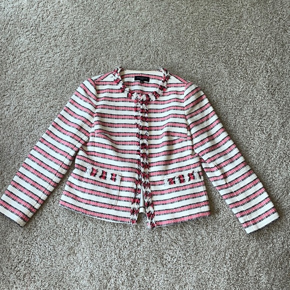 Talbots Petites twill blazer with full zip front - size 8p - Picture 2 of 8